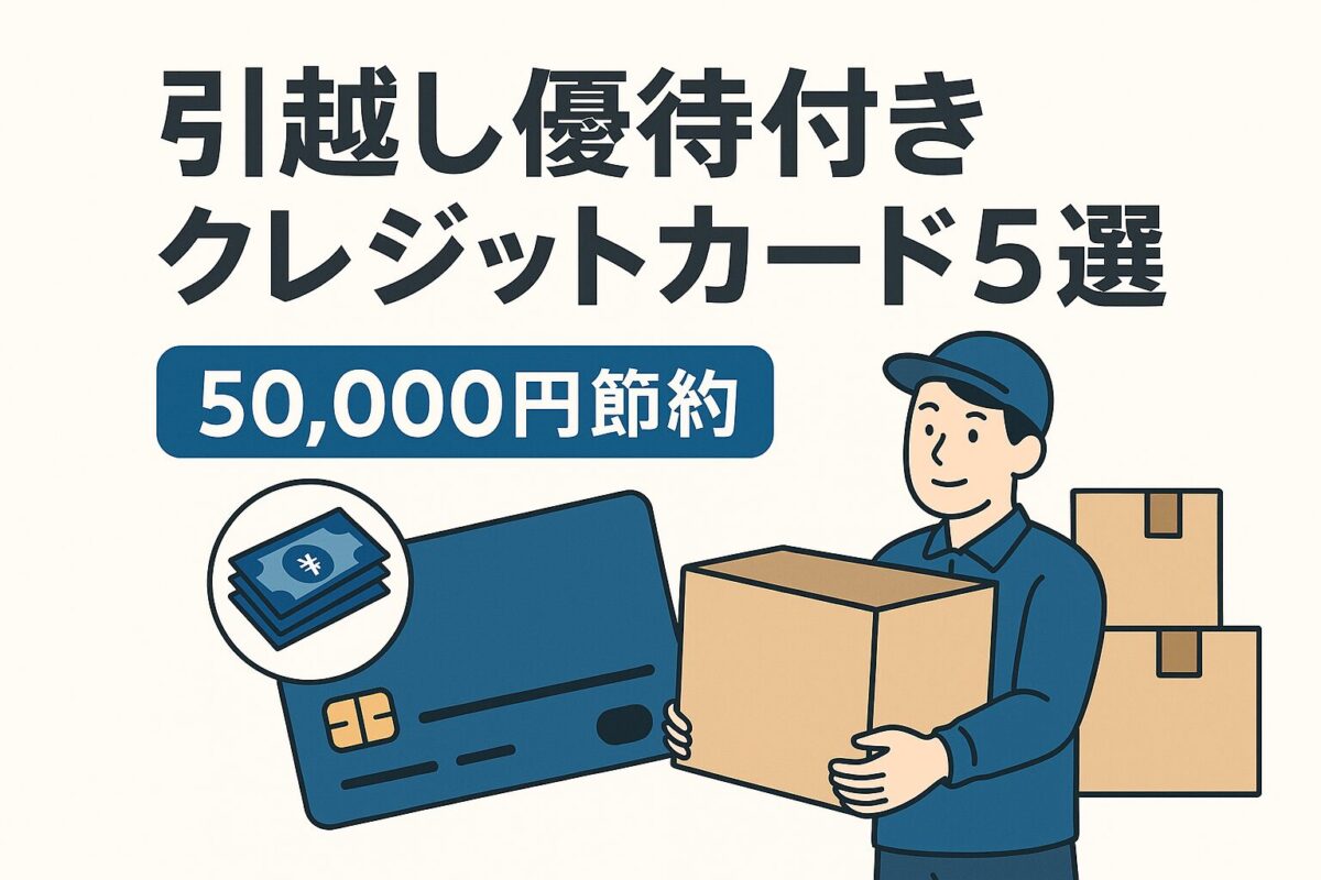 引っ越し優待付きのクレジットカード